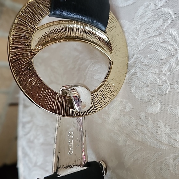 CHICO'S Slide Adjustable Wide Black Belt M/L - Picture 5 of 11